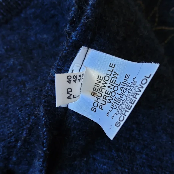 Wesenjak TIROL blue croped boiled wool jacket